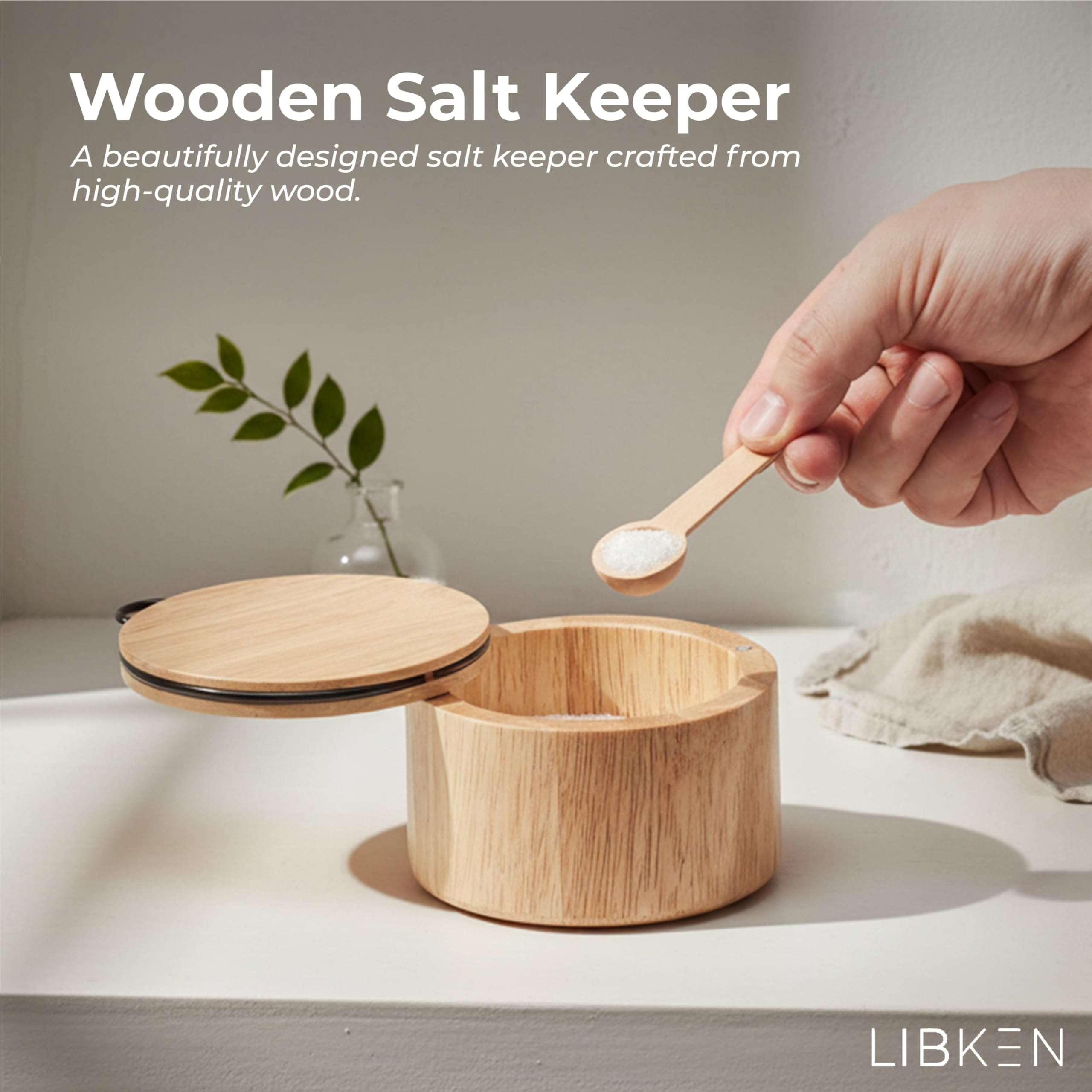 LIBKEN cuchara integrada para porciones precisas al cocinar