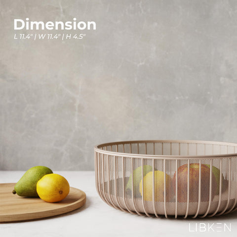 LIBKEN cesto-frutas-apilable-con-tapa, ahorra espacio en cocinas pequeñas.