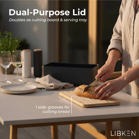 LIBKEN diseño escandinavo negro que complementa cocinas modernas