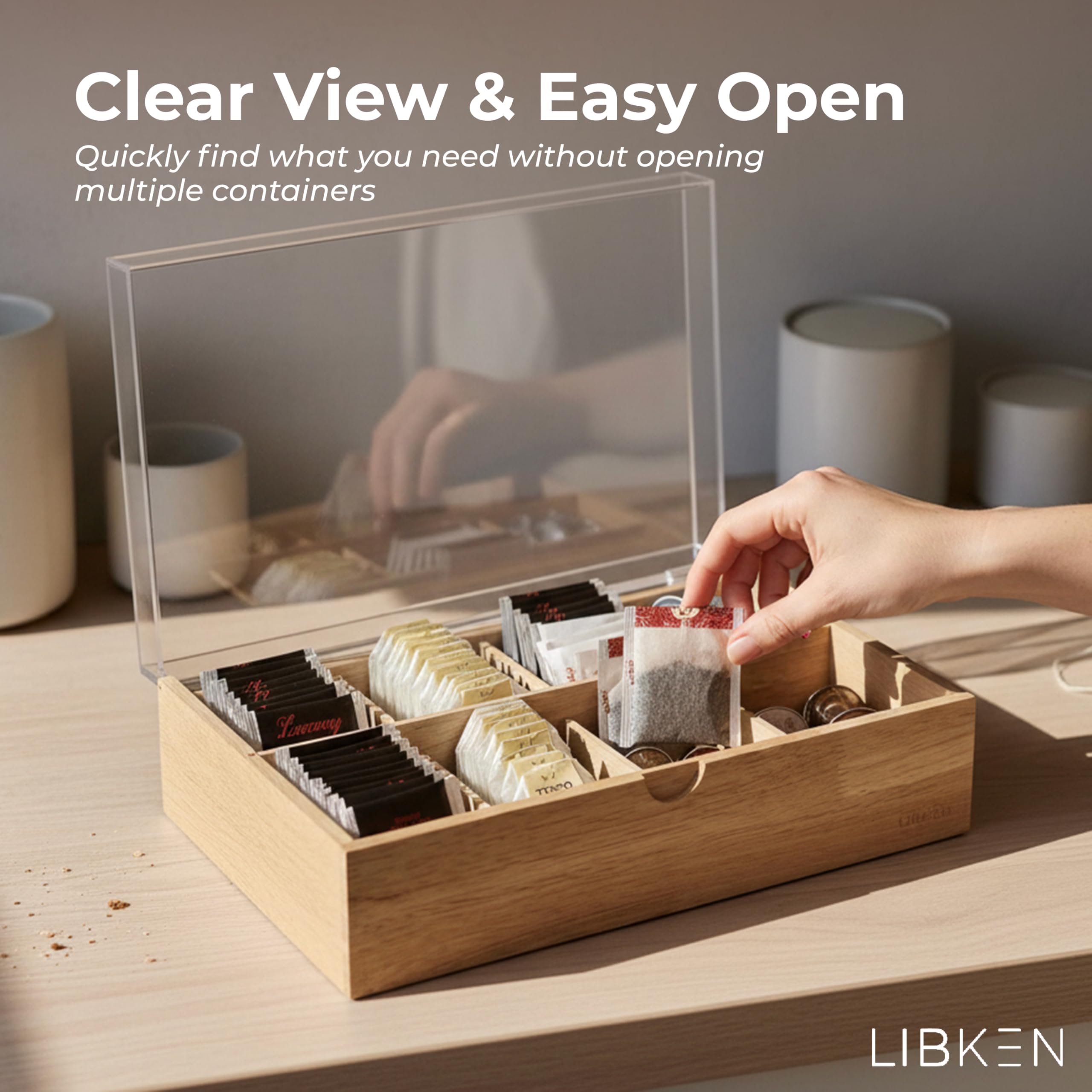 LIBKEN diseño minimalista escandinavo en madera para espacio ordenado