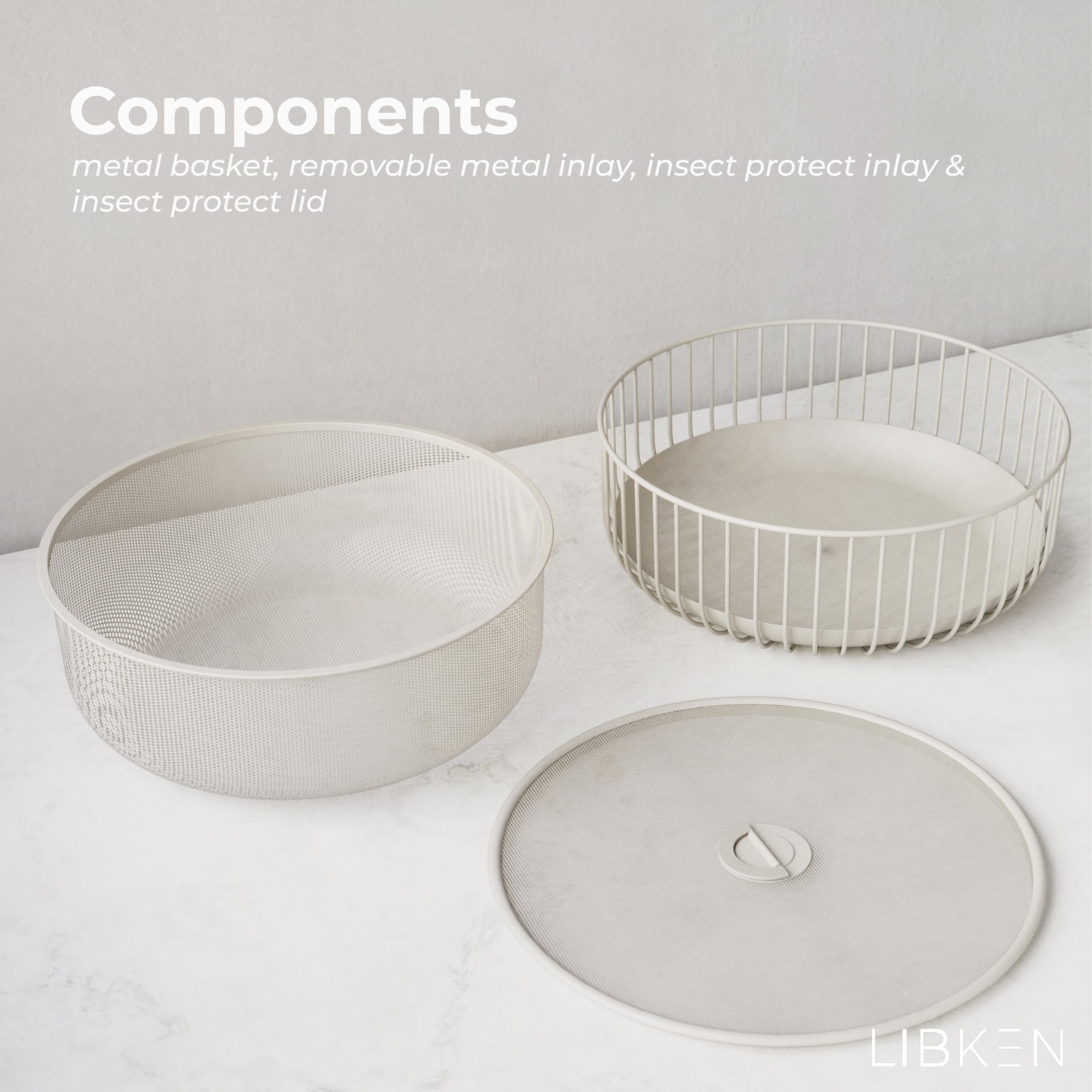 LIBKEN frutero-organizador para encimera ideal para frutas y verduras.