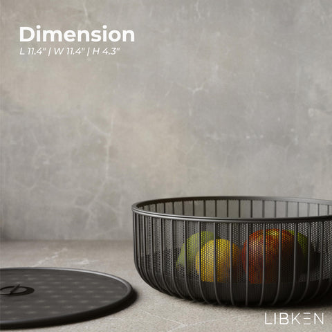 Libken tapa de malla ventilada mantiene aireación para frutas y verduras.