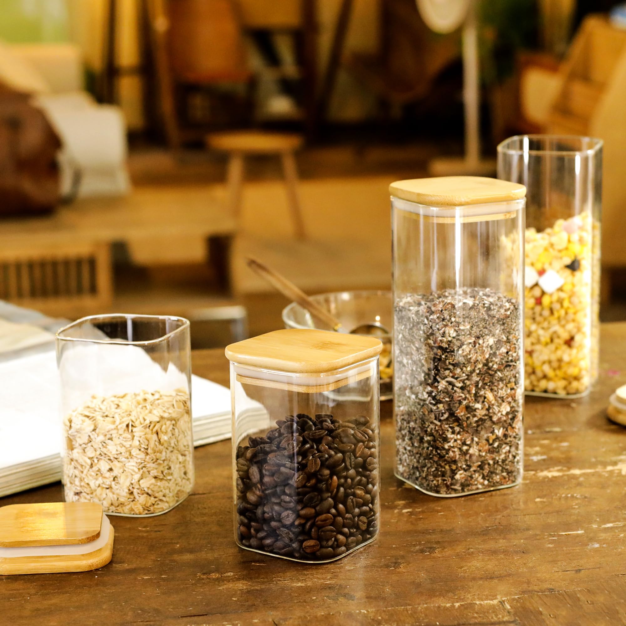LIBWYS conjunto de 12 jarras para cocina y almacenamiento