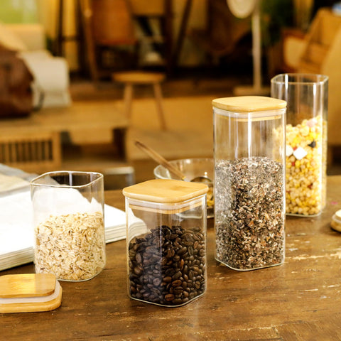LIBWYS conjunto de 12 jarras para cocina y almacenamiento
