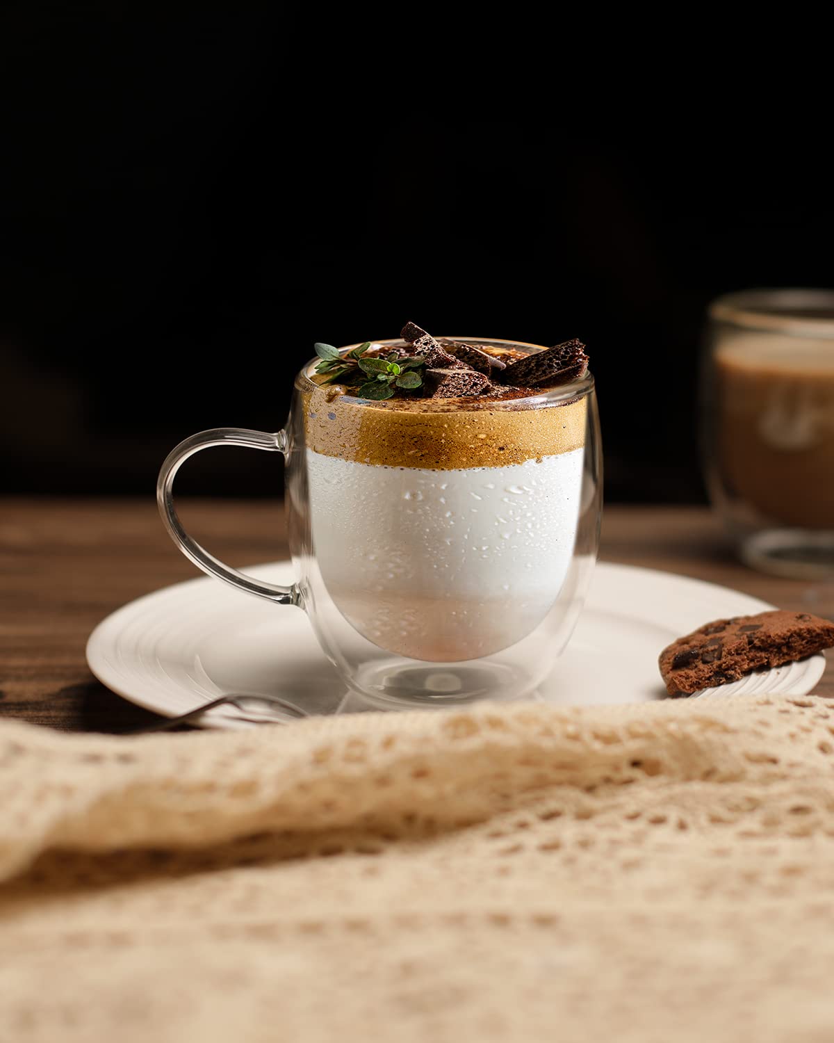 LIBWYS taza con asa ergonómica, fácil de sostener para latte o té.