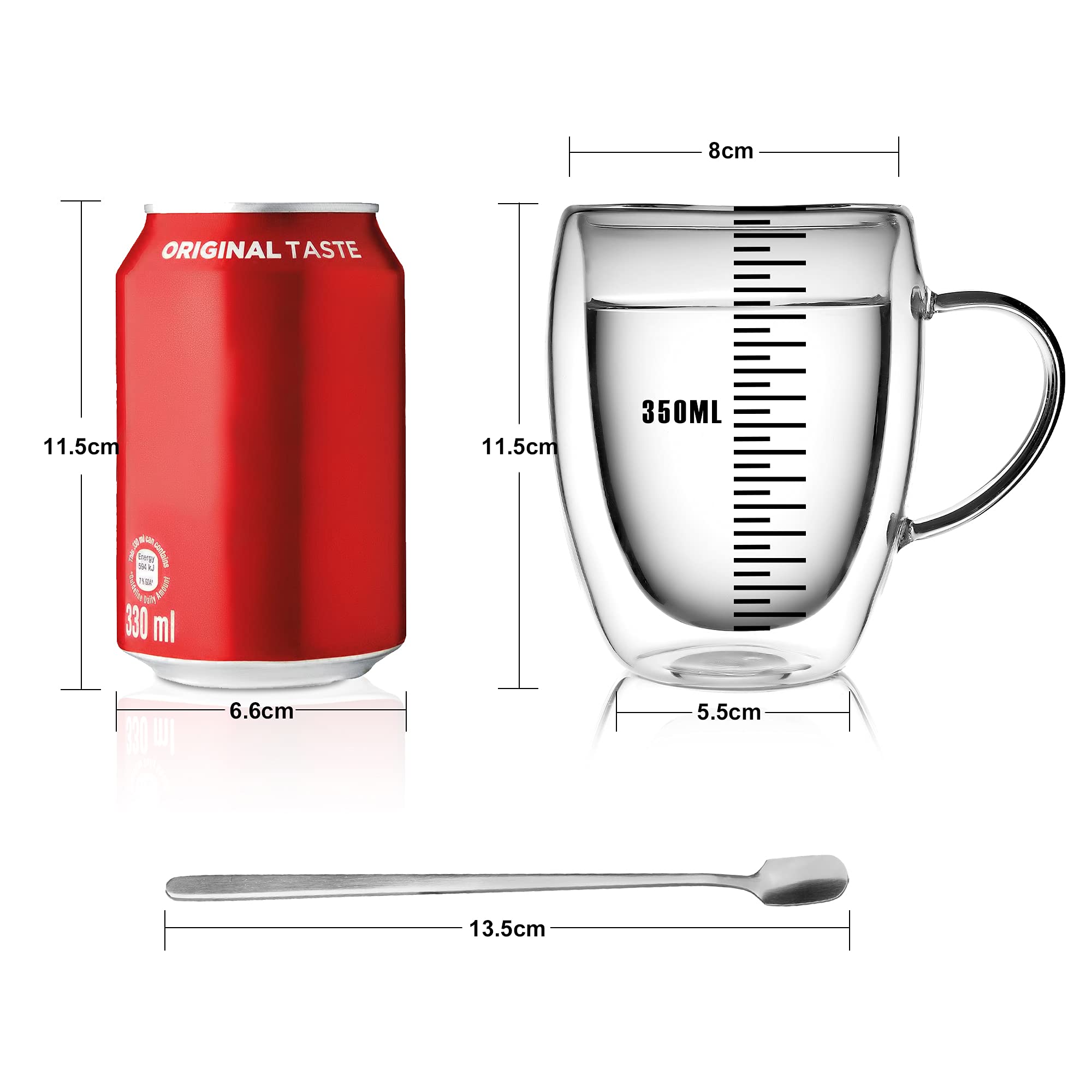 LIBWYS taza en uso con café con leche, sabor premium