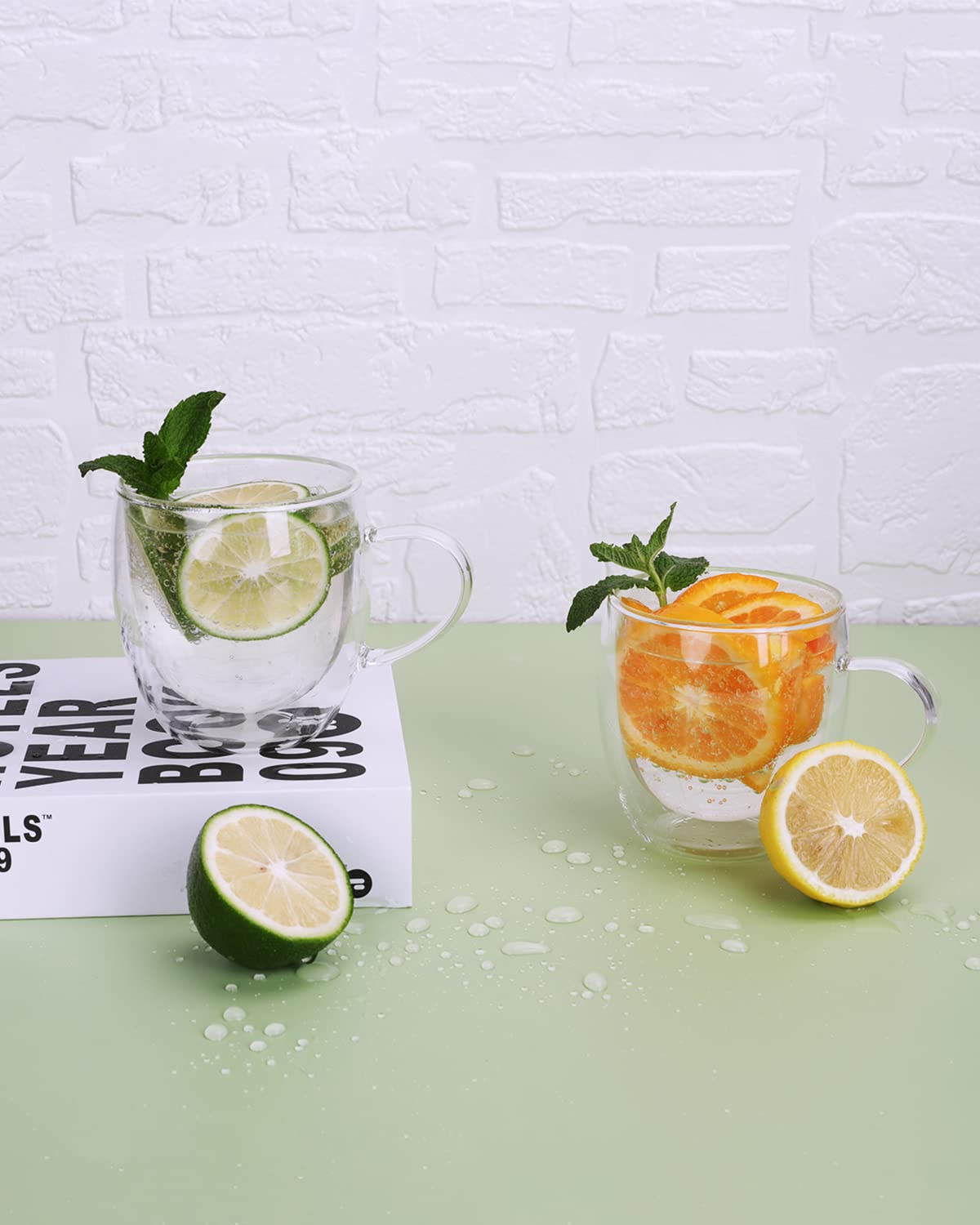 LIBWYS tazas para uso diario, aptas para bebidas calientes o frías.
