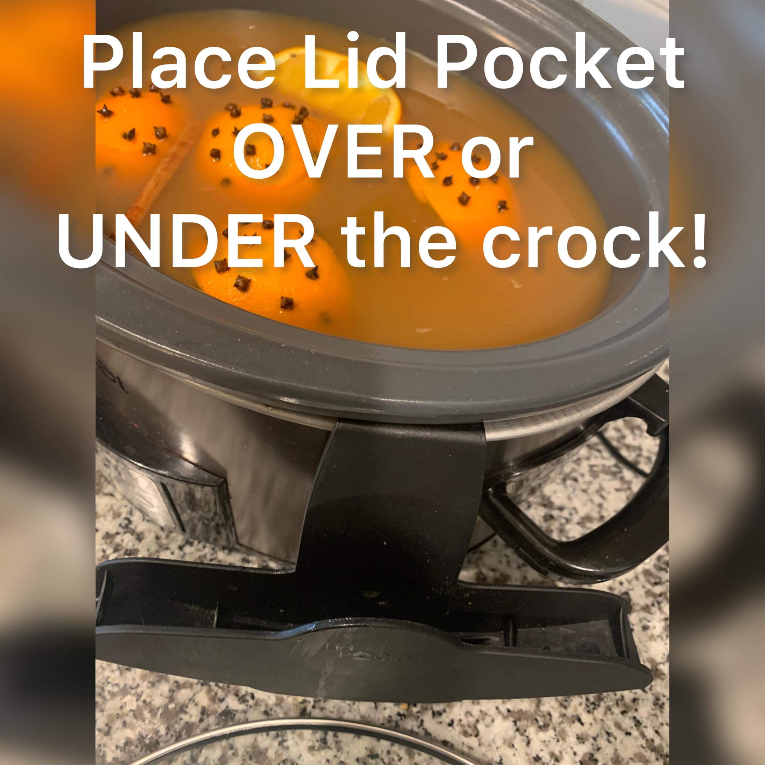 Lid Pocket: diseño ergonómico para manejo cómodo.