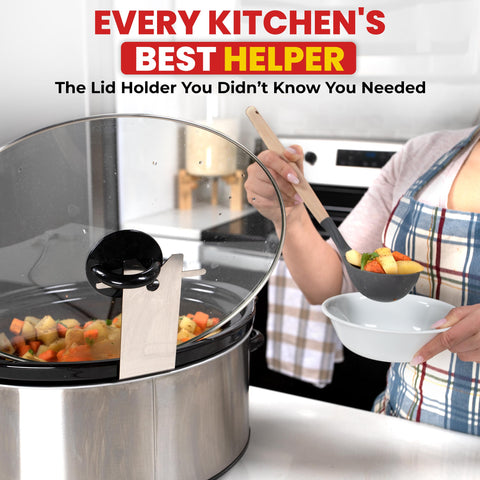 Liddit manos-libres-sostiene-tapa: cocina con las manos libres y seguridad.
