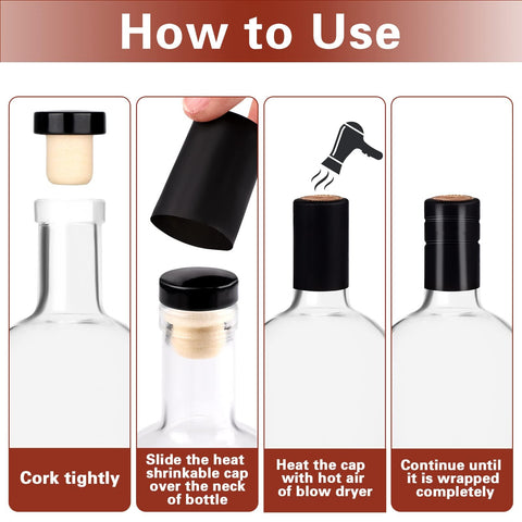 Base gruesa y corcho en botellas Liengoron para servicio estable.