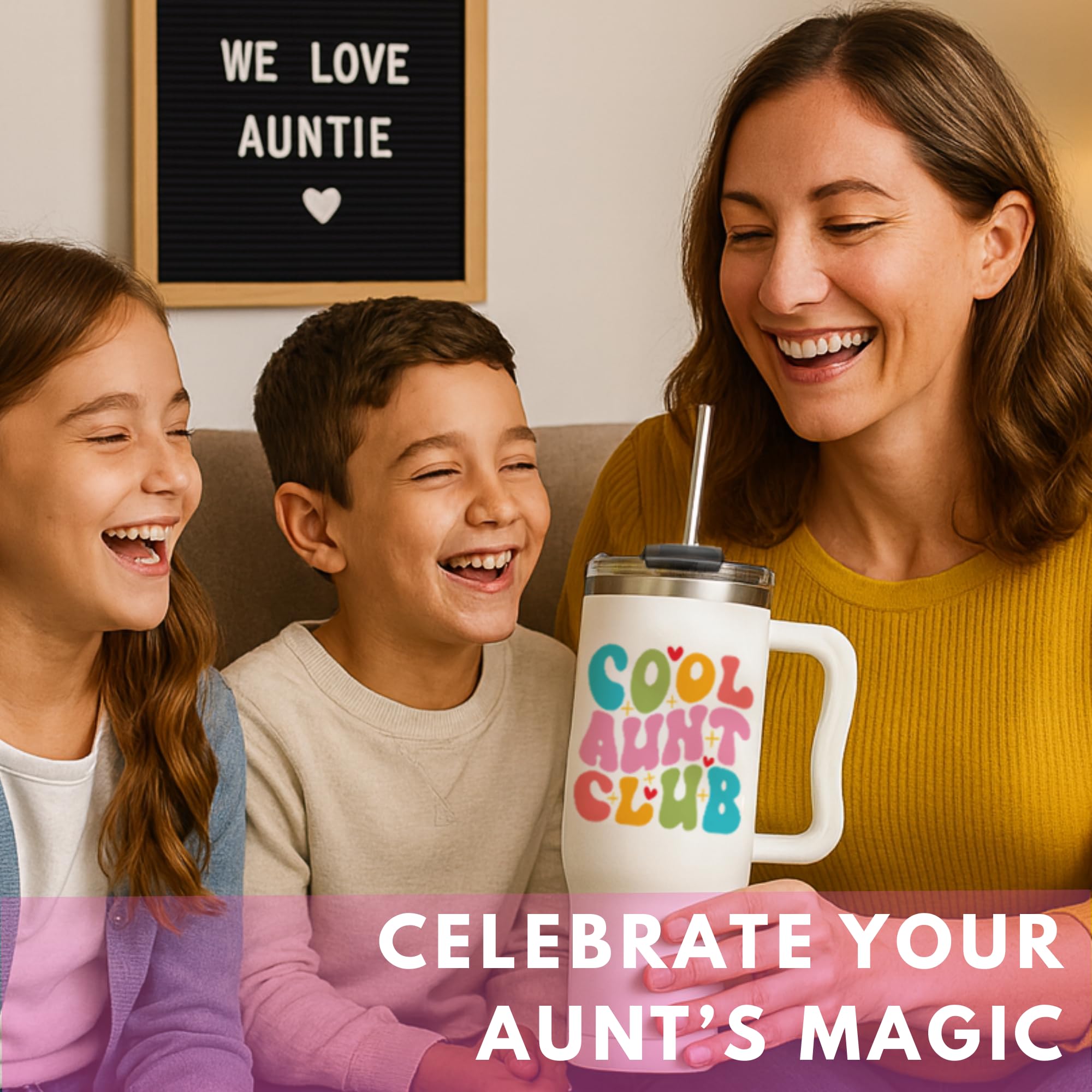 LIERIE8888 regalo para Día de la Madre, vaso club para tía de 40oz.