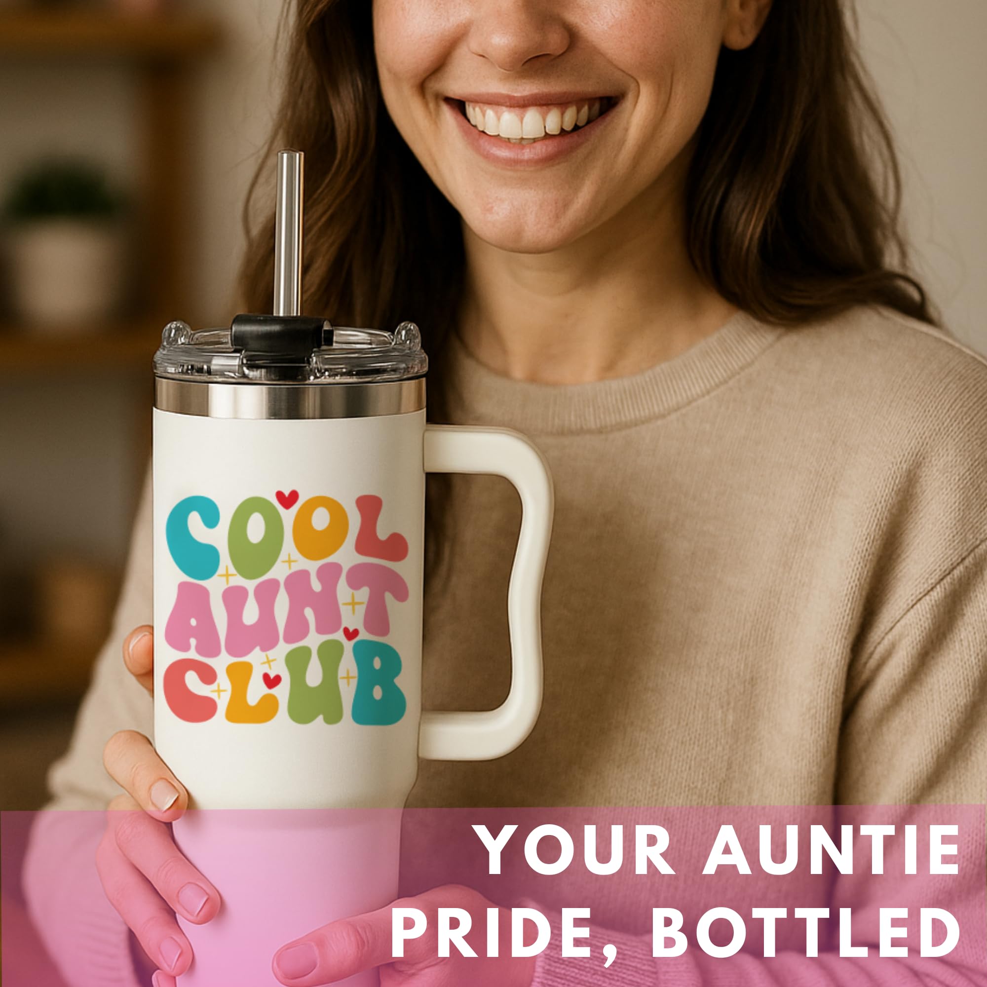 LIERIE8888 regalo para tía con diseño único en vaso 40oz.