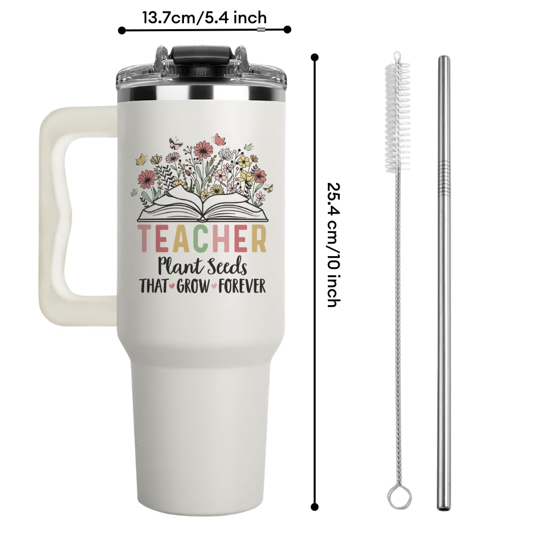 LIERIE8888 Tumbler 40 onzas tapa-paja: cómodo para aula u oficina.