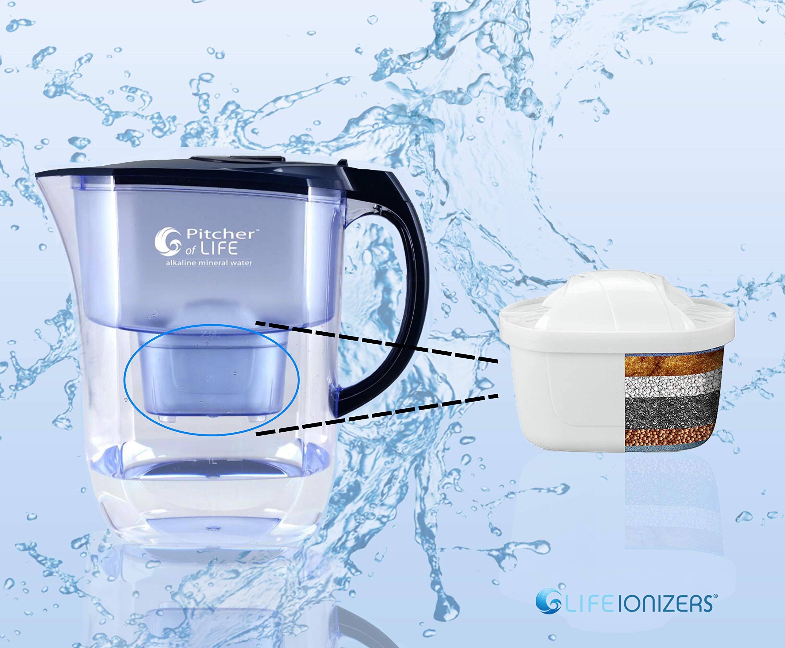 Life Ionizer: filtro de mineralización añade calcio, magnesio y potasio.