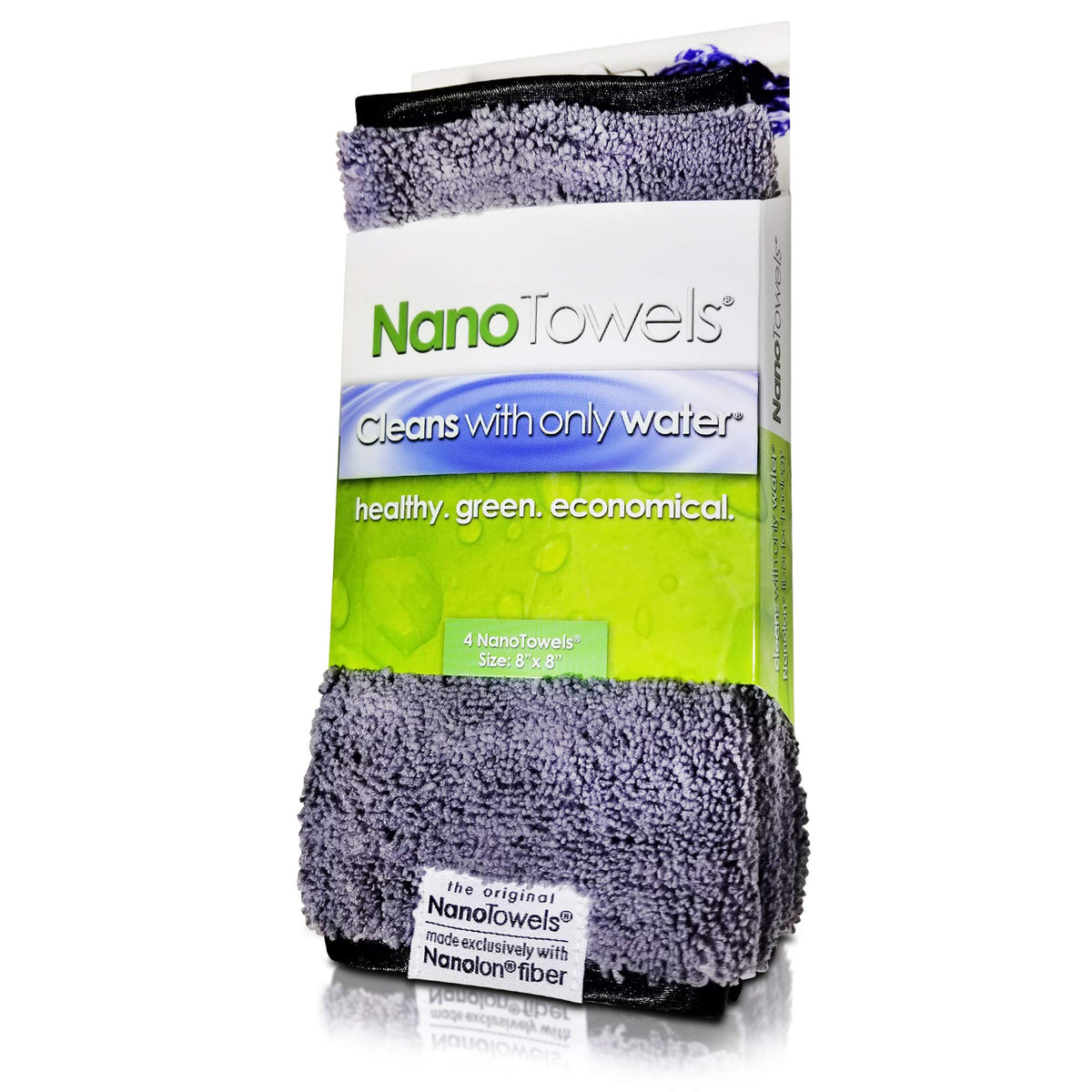 Toallas Nano Minis Life Miracle, paquete 4 gris, limpieza sin papel ni químicos