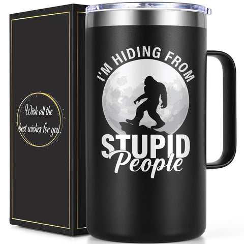 Taza Lifecapido Bigfoot insulada de 20 onzas para bebidas a temperatura estable