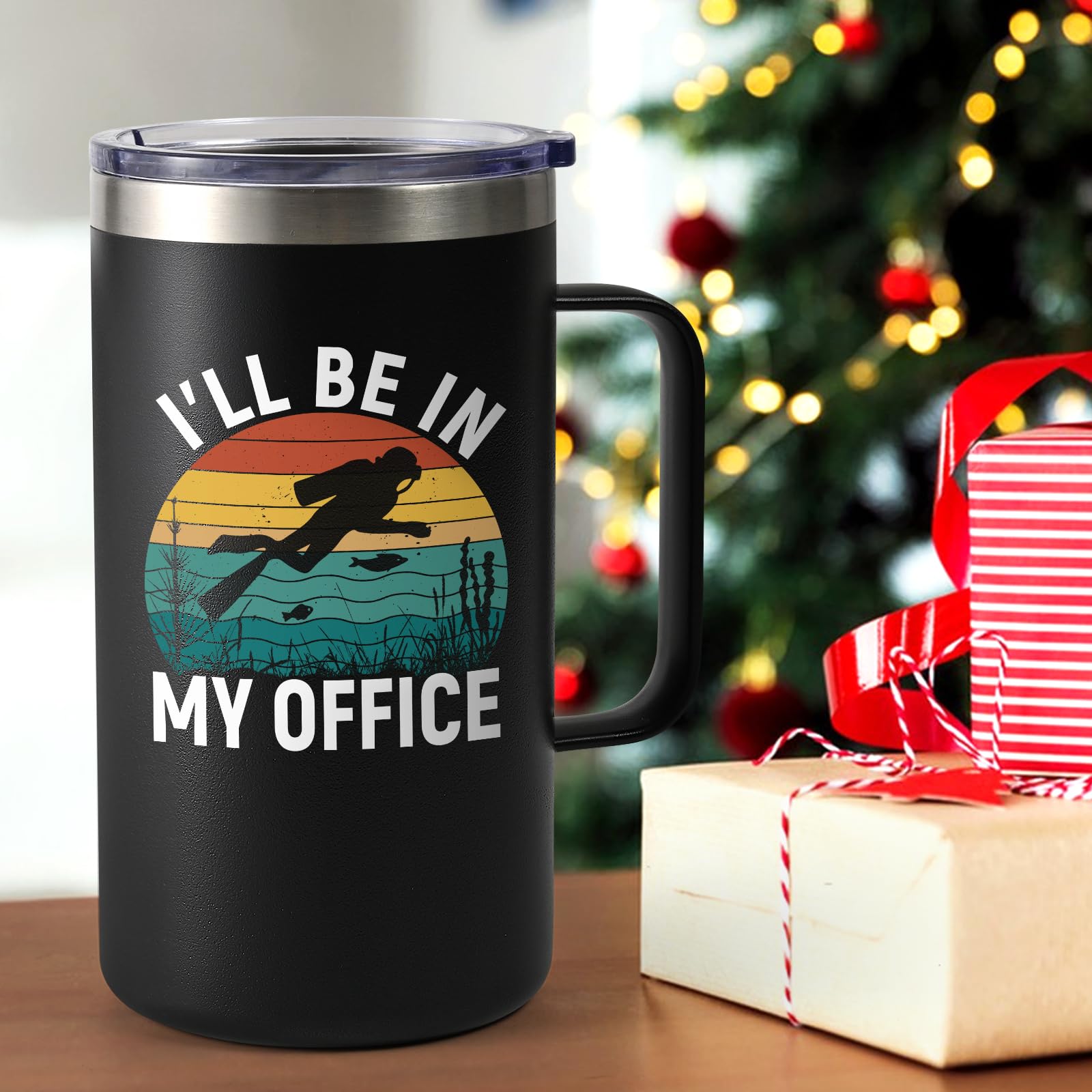 Lifecapido Caja regalo para taza buceo 20oz, presentación lista para regalo.