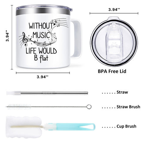 Vista superior de la taza Lifecapido con capacidad de 14 oz.