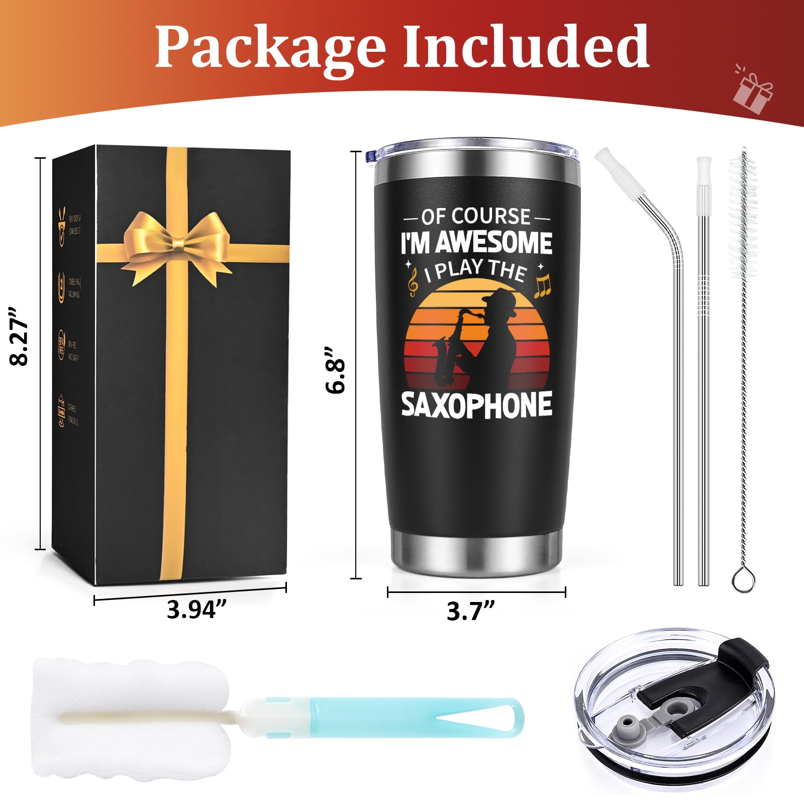 Lifecapido diseño musical: regalo ideal para amantes del saxofón.