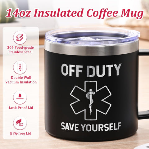 Lifecapido EMT: taza de acero inoxidable 304, duradera y fácil de limpiar