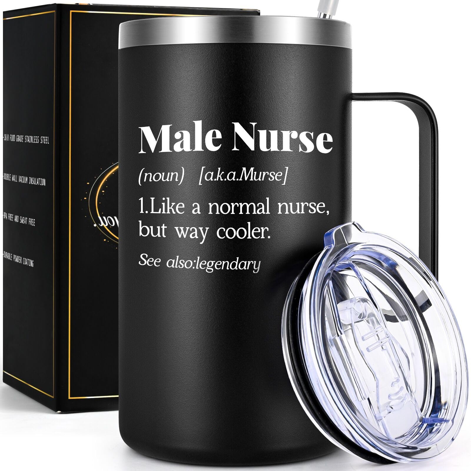 Lifecapido: taza termo para enfermero masculino, ideal para llevar al trabajo.