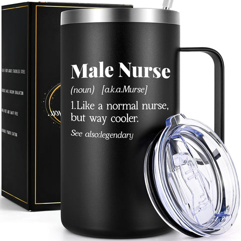 Lifecapido: taza termo para enfermero masculino, ideal para llevar al trabajo.