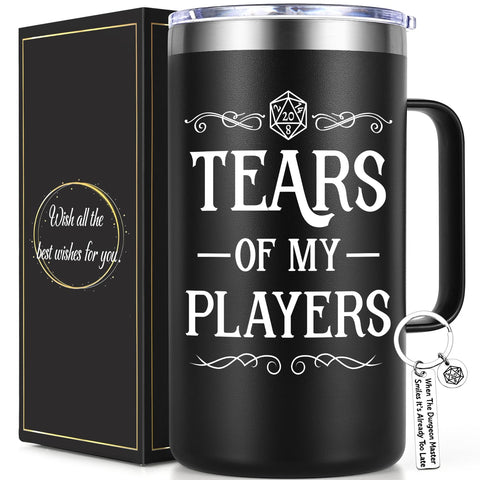 Taza Lifecapido Lágrimas de mis jugadores 20oz con aislamiento para bebidas templadas