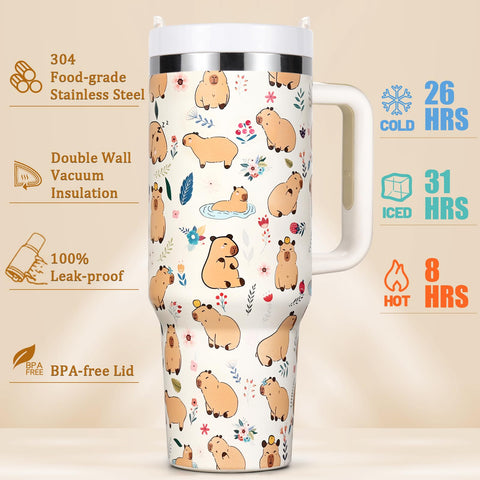 Pegatinas capibara Lifecapido para personalizar cuadernos y botellas.