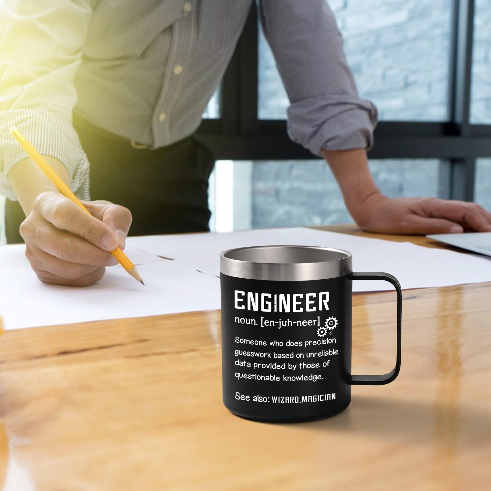 Lifecapido: regalo de Navidad para ingeniero, 12 onzas práctico