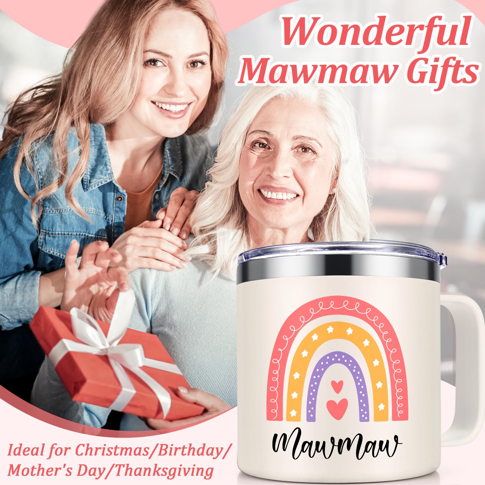 Regalo Lifecapido para abuela: taza de 14oz ideal para Navidad