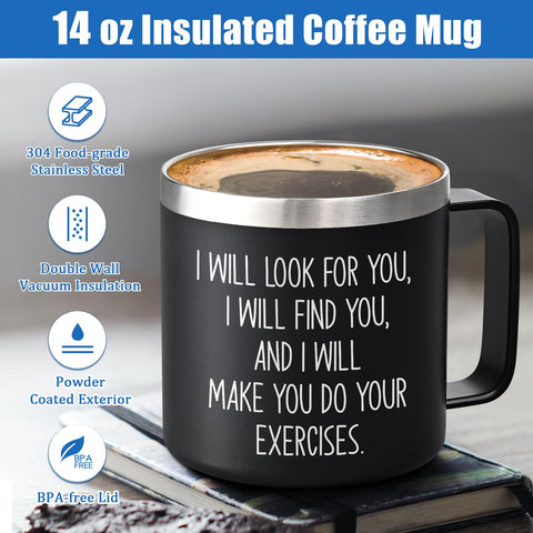 Taza Lifecapido de acero 304, duradera y sin condensación.