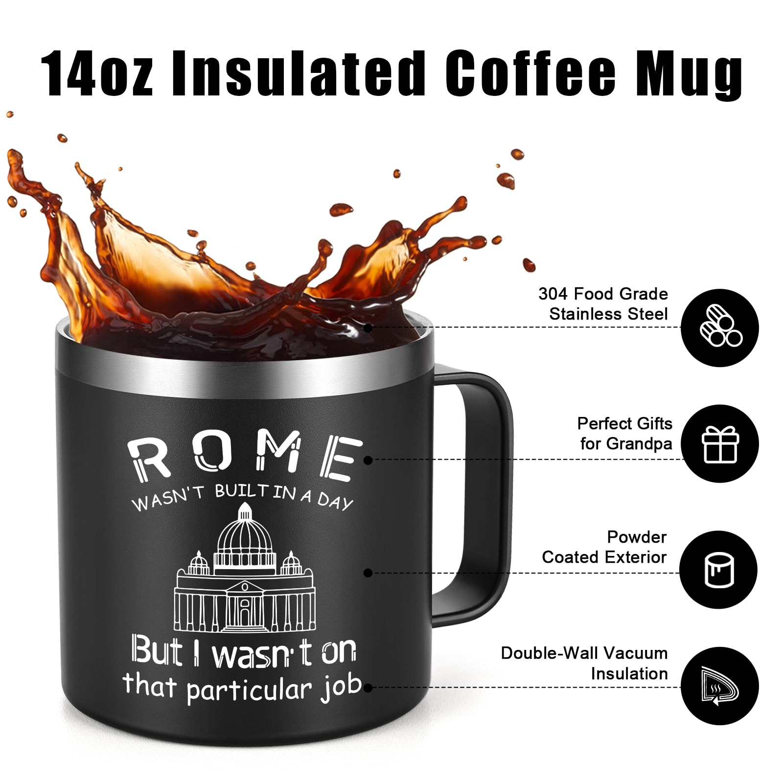 Taza Lifecapido con pajilla de acero inoxidable para bebidas frías o templadas.