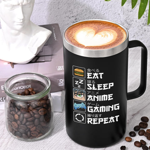 Taza Lifecapido Anime, diseño HD lateral, regalo perfecto para amantes del anime.