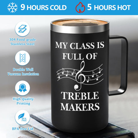 Taza Lifecapido de acero inoxidable 304, duradera y sabor neutro.