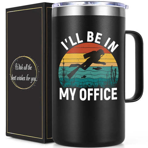 Lifecapido Taza buceo 20oz aislada para café caliente todo el día.