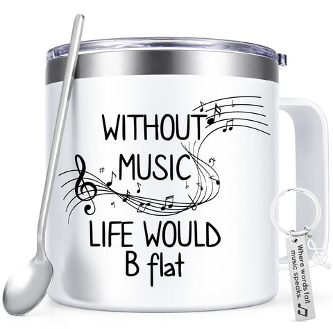 Frente de la taza Lifecapido para profesor de música, perfecto para café diario.