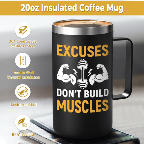 Lifecapido Taza Gimnasio 20oz cepillo limpiador para limpieza fácil