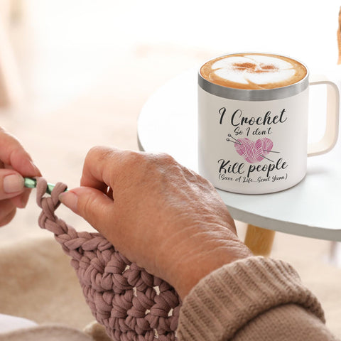 Taza Lifecapido de acero inoxidable 304, material duradero para uso diario
