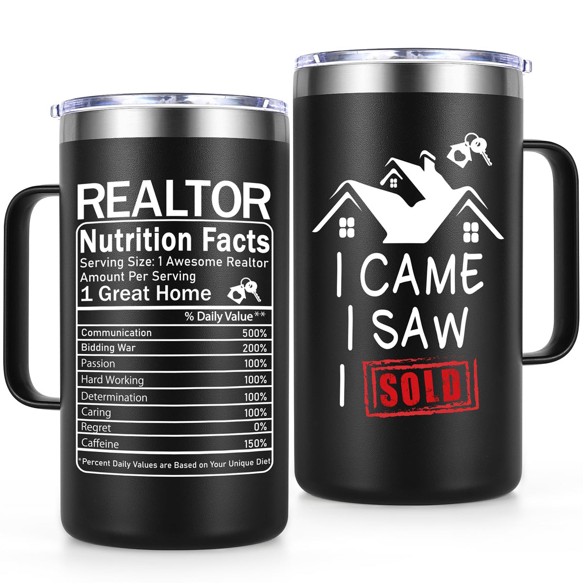 Taza Lifecapido de 20oz aislada para bebidas a temperatura ideal.