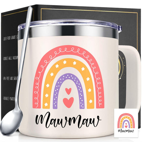 Taza Lifecapido termo 14oz con cuchara para mantener bebidas a temperatura