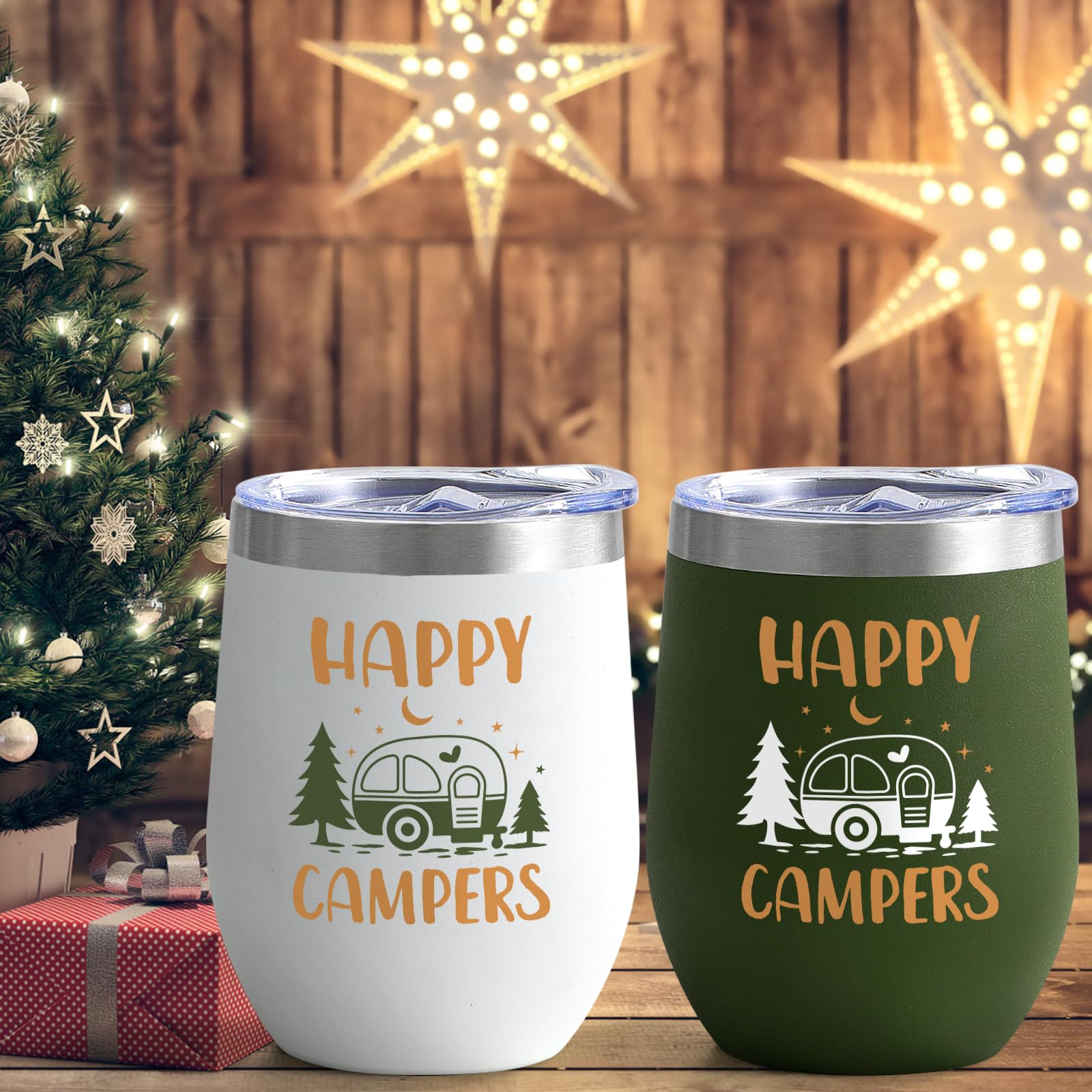 Lifecapido tazas vino 12oz, uso exterior para camping y picnic