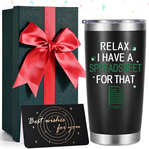 Vaso térmico Lifecapido con mensaje hoja de cálculo, regalo práctico y divertido para la oficina.