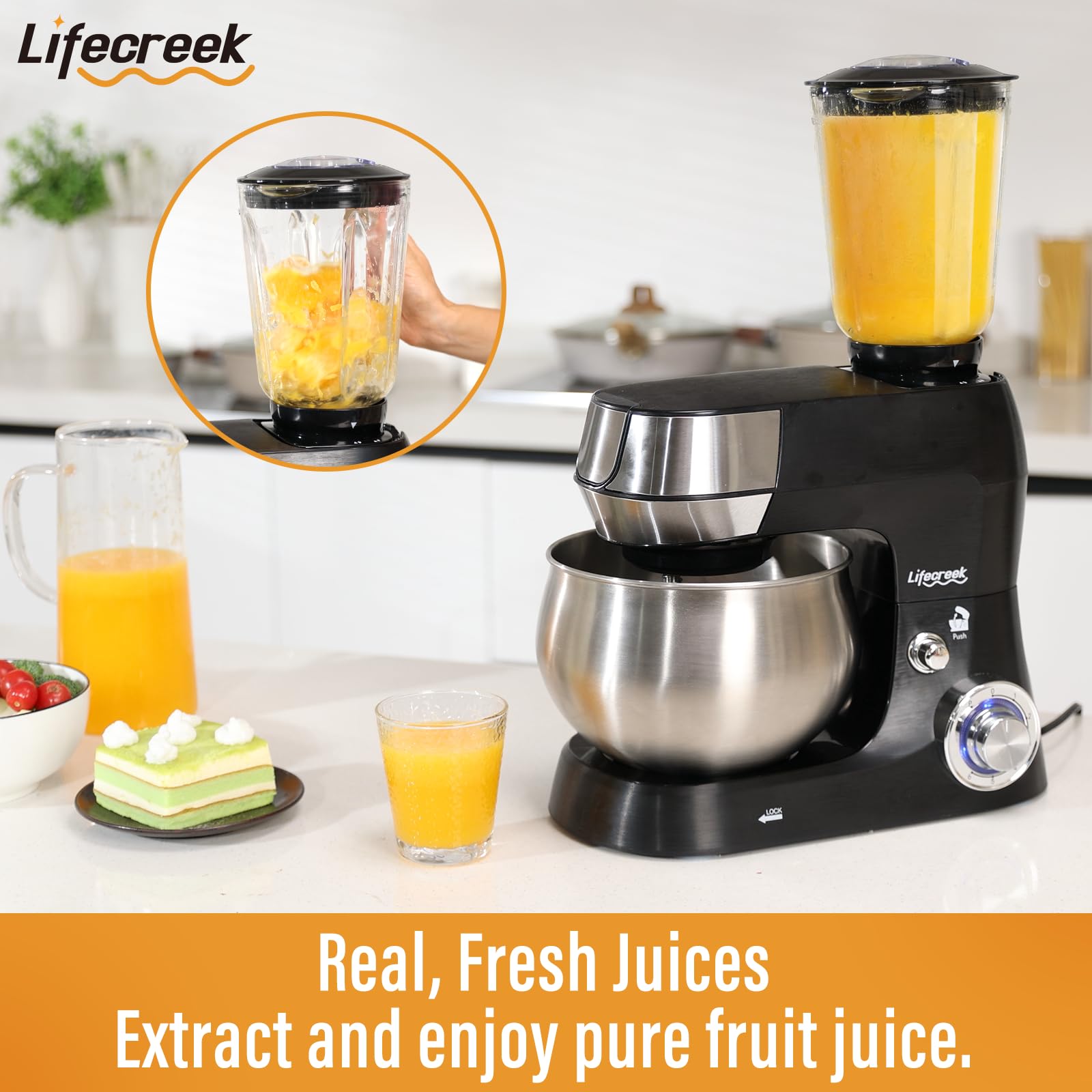 LIFECREEK seis-en-1, molinillo de carne para preparaciones caseras.