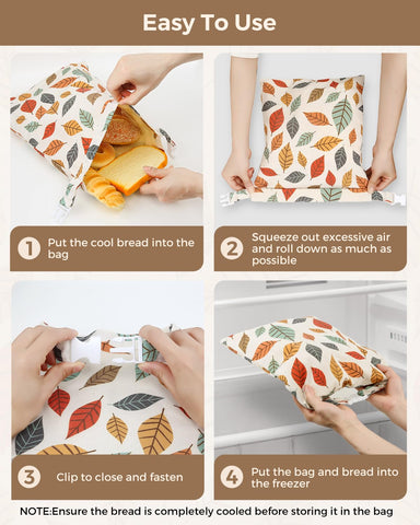 LIFEGOO bolsa para pan estilo natural, ideal para pan casero.