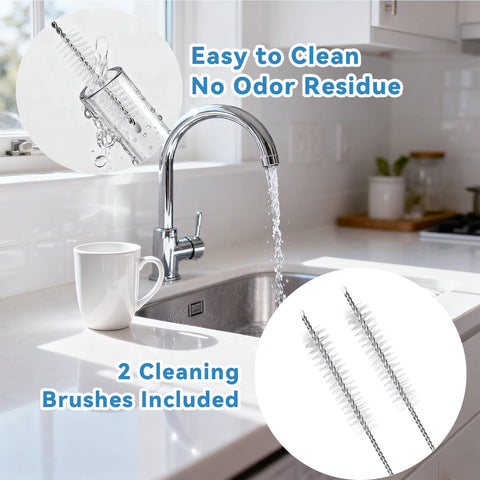 LIFEHIM vidrio borosilicato, seguro y duradero para uso diario