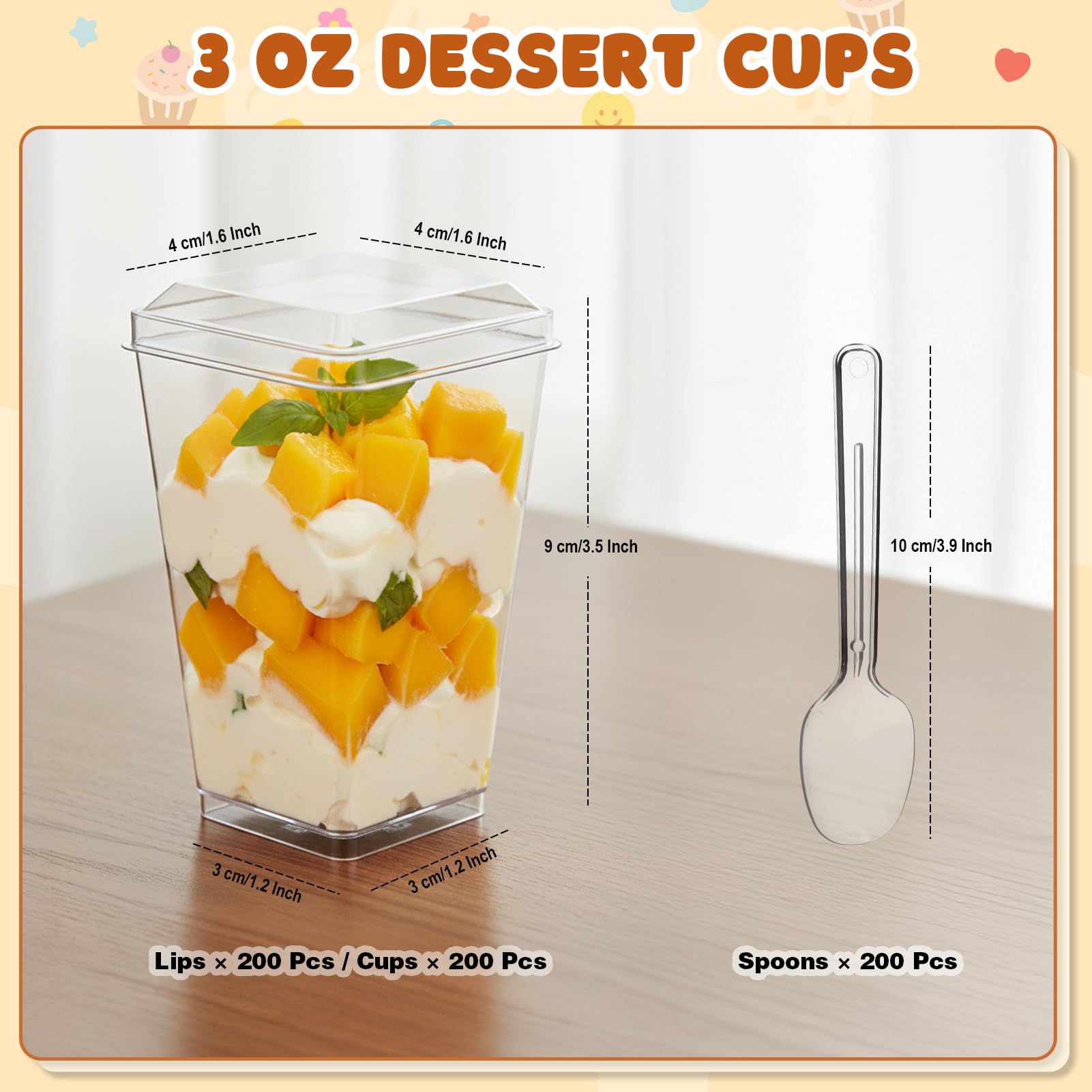 LifeIdeas tapas transparentes para copas dulces, mantienen frescura y olores alejados.