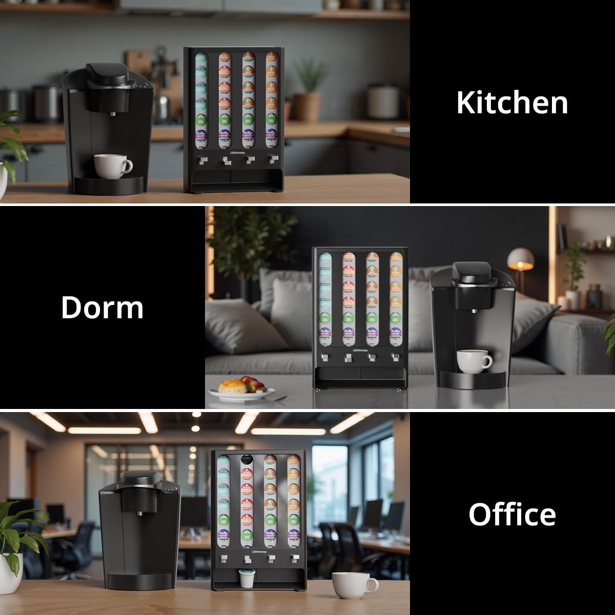 LifeMoreasy innovación en dispensación para una experiencia de café más eficiente.