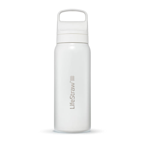 LifeStraw Botella filtrante aislada 24oz: agua más limpia para viajes y uso diario.