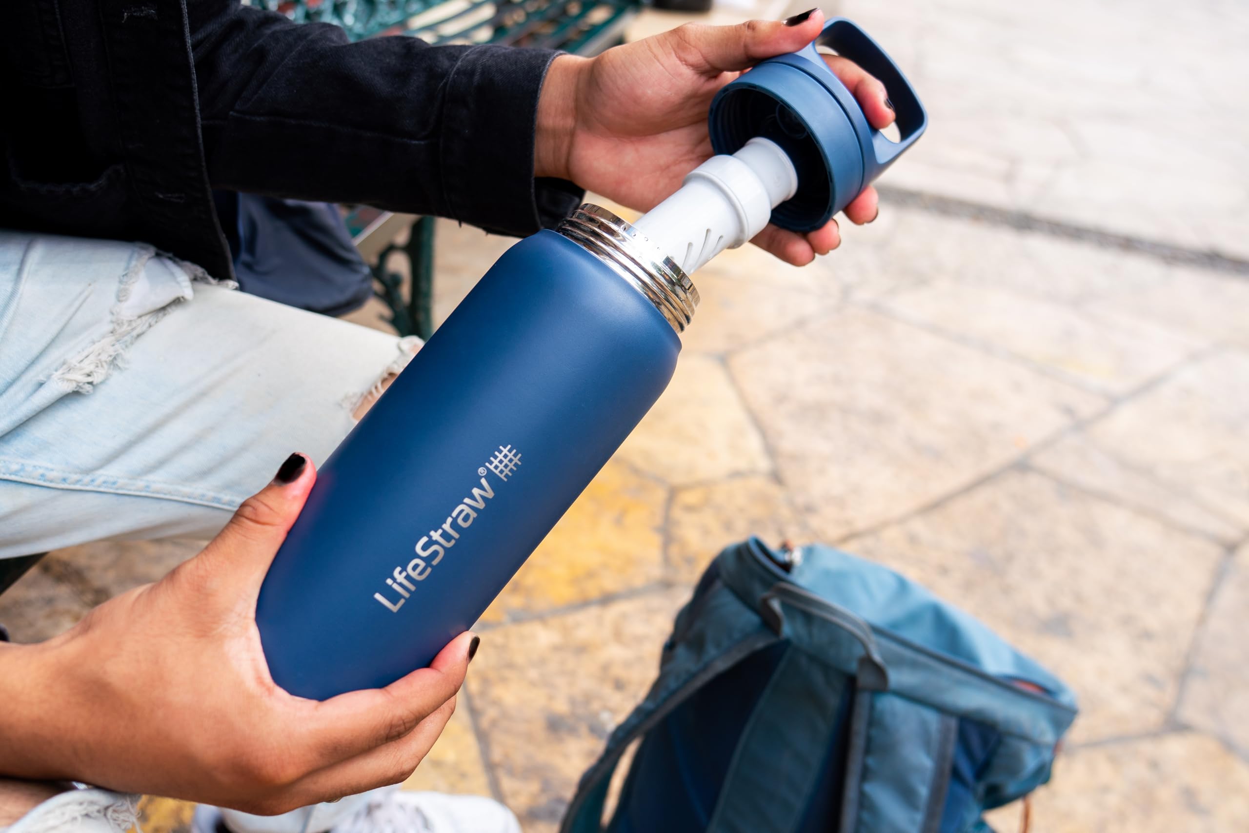 LifeStraw Go Series: capacidad de 24 onzas para rellenar menos