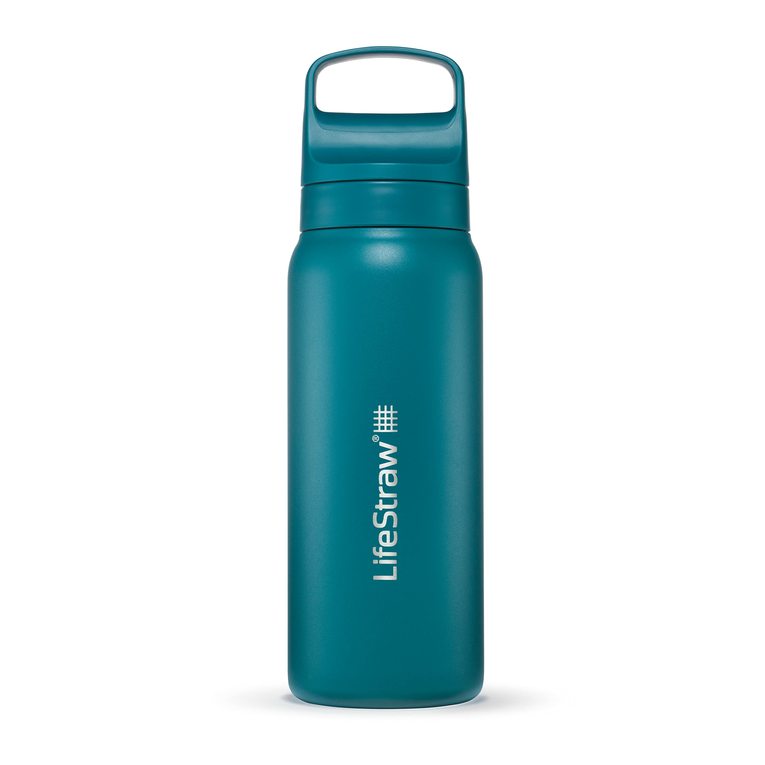 LifeStraw Go Series: botella filtrante de acero inoxidable 24 oz para agua más limpia en viajes